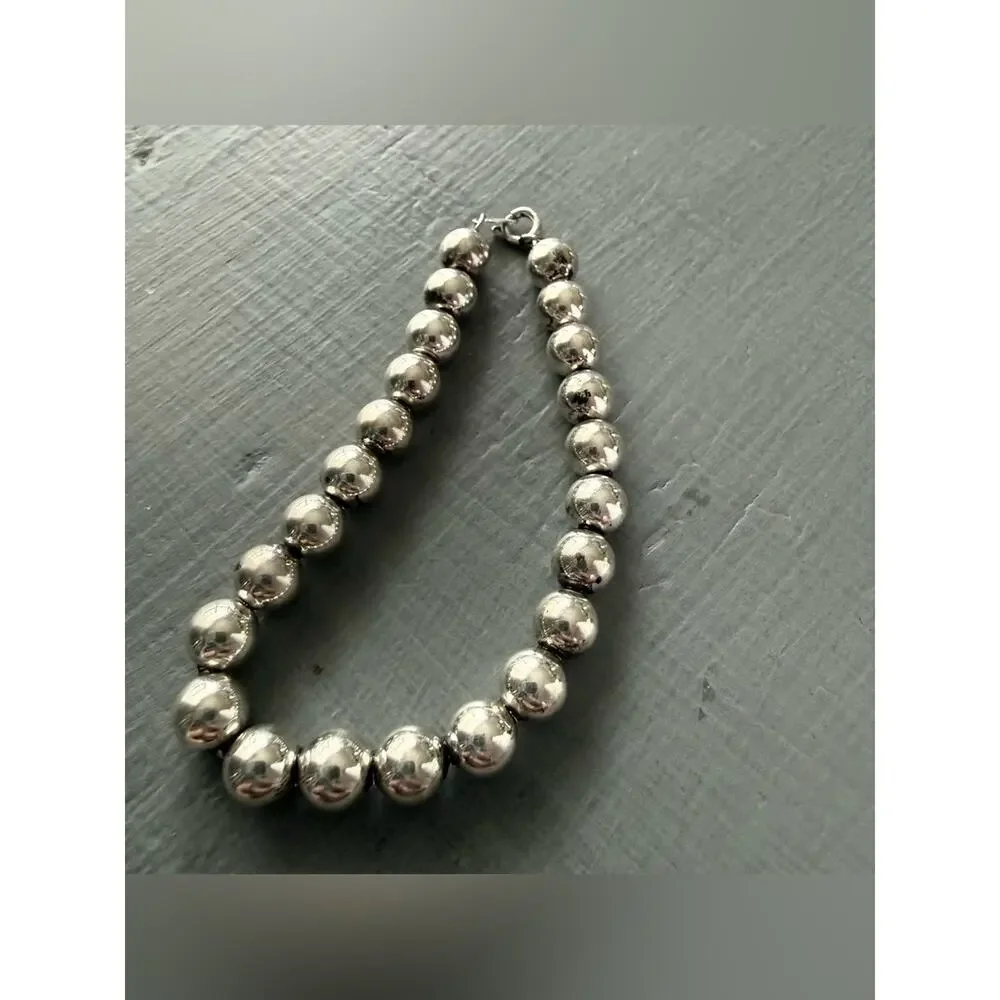 925 Sterling Silver Ball Beads Bracelet